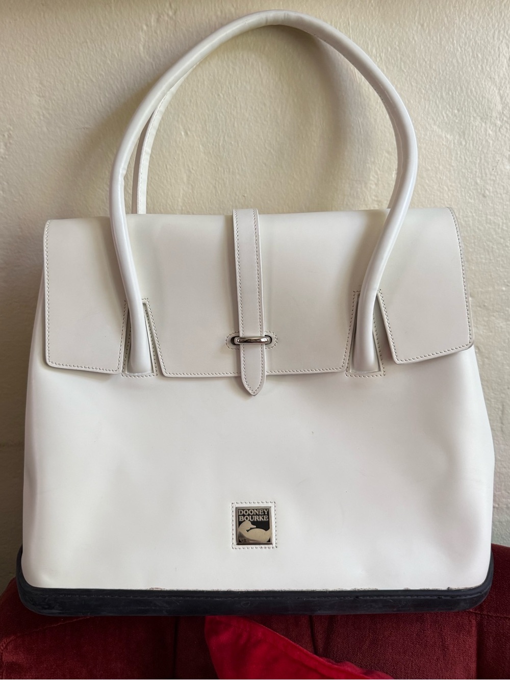 Dooney & Bourke Parasole 90s white leather handbag